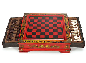 Wooden folding chess2